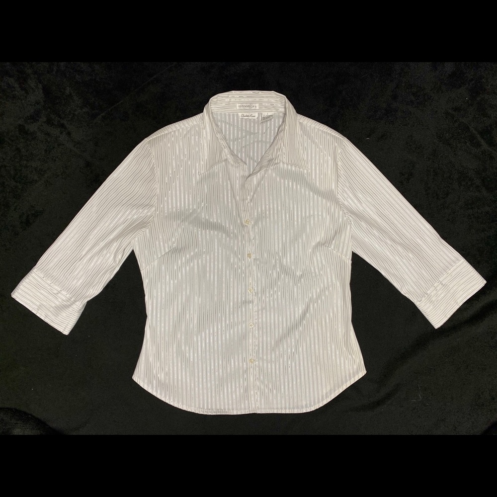 Charlotte Russe stretch button down dress shirt L